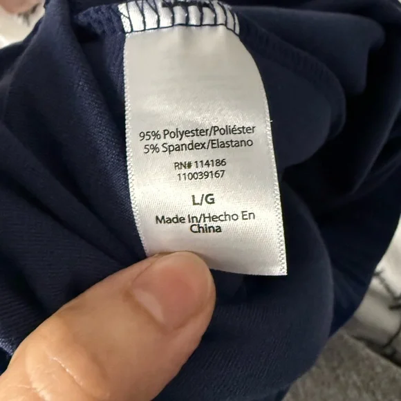 Juicy Couture Velour Track Pants Navy Blue Bling Logo NWT Large - Picture 14 of 15